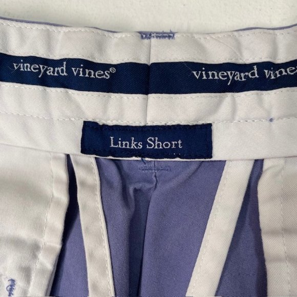 Vineyard Vines Links Short‎ Men's 32 Lavender Flat Front Chino Golf Shorts - Picture 5 of 9